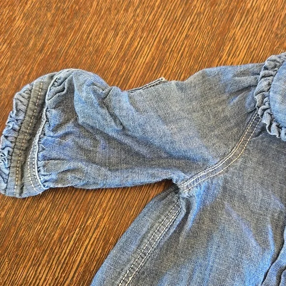 Ralph Lauren, Baby Girl Chambray Shortall, Size 3 Months - Picture 5 of 14